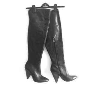Vince Camuto Leather Over-The-Knee Boots